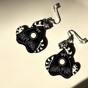 Never Trust the Living Beetle Juice Earrings